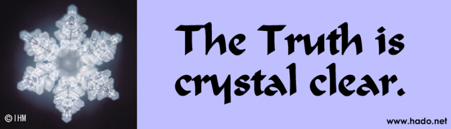 The Truth is crystal clear - sticker